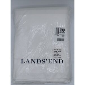Lands' End 400TC Supima Cotton Sateen Sheet Set Full Cream NEW Original Pkg